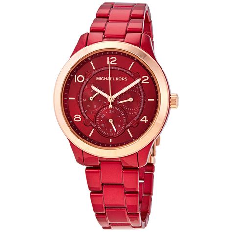 nordstrom michael kors watch red|Michael Kors red watch women.